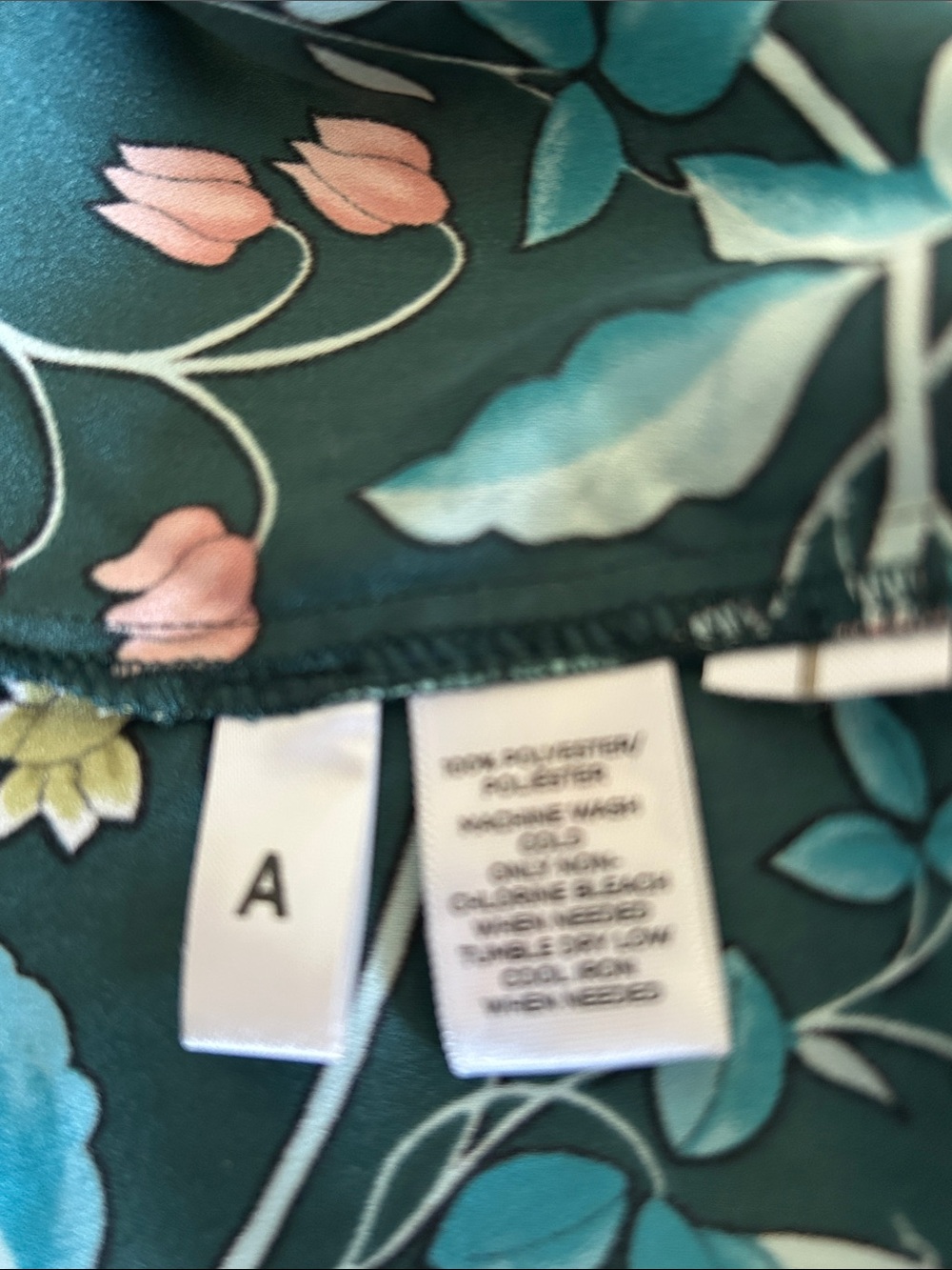LOFT Women's Dark Green Floral Belted Dress-size SP - Picture 12 of 12